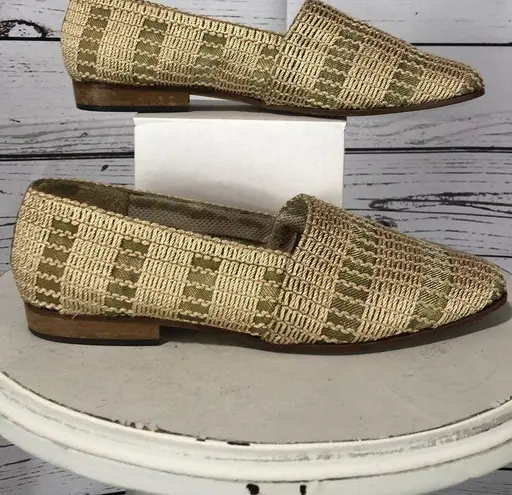 Sesto Meucci Tan Woven Slip on shoes size 9.5