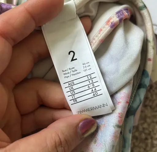 Zimmermann frill swimsuit. S-M