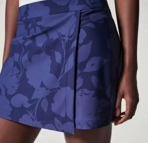 Spanx NEW  Sunshine Skort Navy Blue 6" Inches Shorts Golf Tennis Pickleball Large