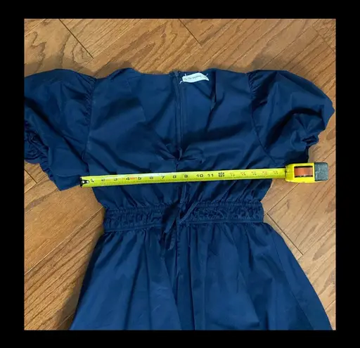 Cheeky Bliss In The Beginning Navy puff dress - Size Medium