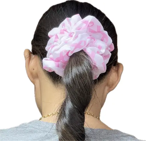 Breast cancer Scrunchie large Pink