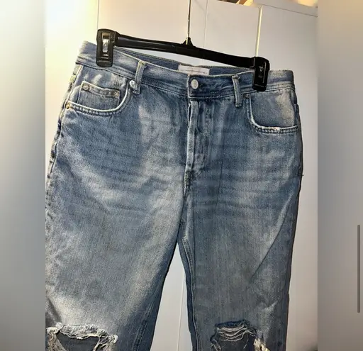 We The Free Free People  Maggie Straight Jean in Light Stone $78MSRP are as pictured worn a handful of times  are still in great condition  - Image 7