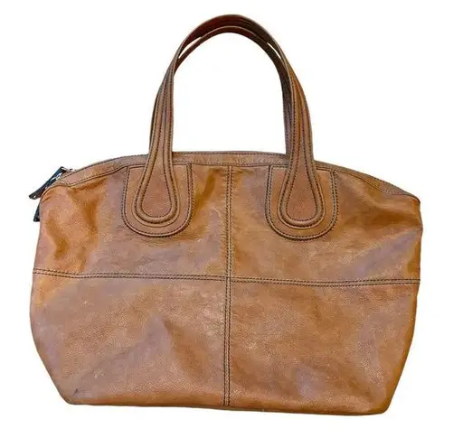 Kate Landry Tote Tan Faux Leather Work Bag Purse