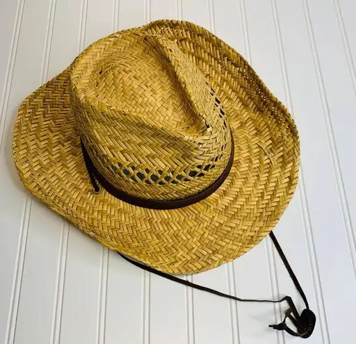 Broner Straw Hat Sz Large Beach Photo Shoot Tan