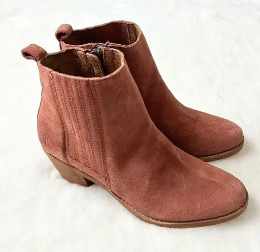 Frye NEW  Alton Leather Chelsea Boots Rosewood Suede Size 7.5