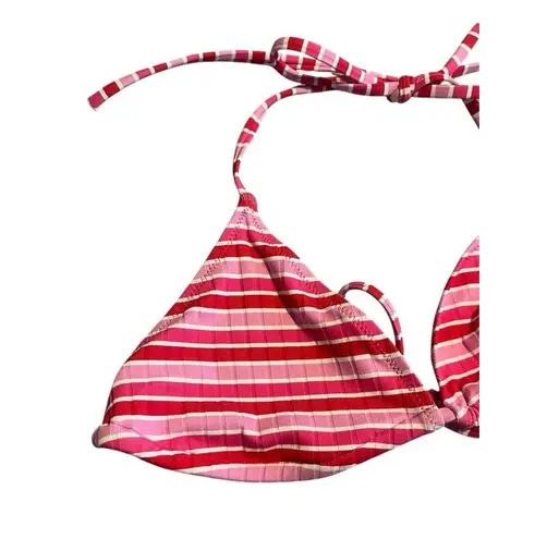 Solid & Striped Bikini Top Womens Size Medium Pink Striped Spaghetti Strap NWT