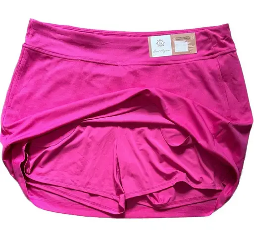 BEN HOGAN 16" Solid Ventilated Skort Golf Tennis Athletic Knit Raspberry NWT 2XL Pink Size 2X