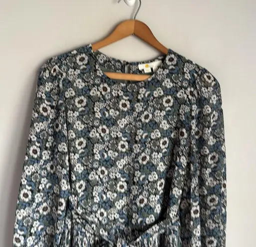 BODEN Plisse Skirt Mini Dress 8 Blue