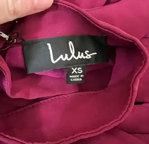 Lulus Magenta Groove Thing Swing Dress Size XS