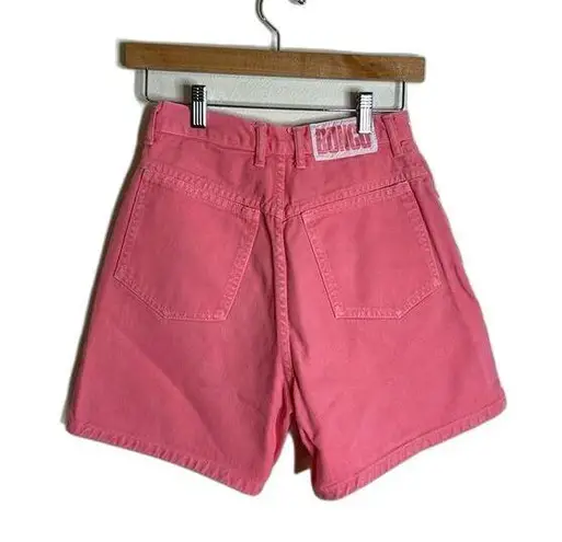 Bongo Vintage 90s  light pink denim jean shorts big logo on back size 5 - Image 2