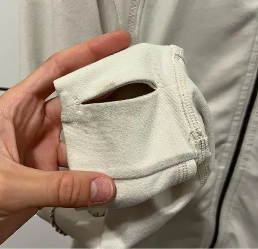 Lululemon  White Zip Up Jacket