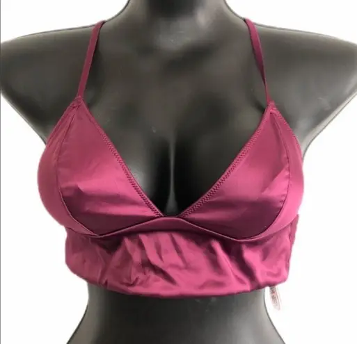 Victoria's Secret Victoria’s Secret Satin Triangle Longline Bralette