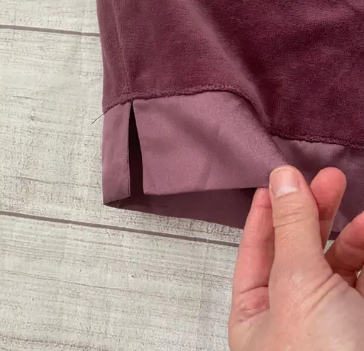 Sarah Spencer intimates women M velour luxury pajama set mauve M