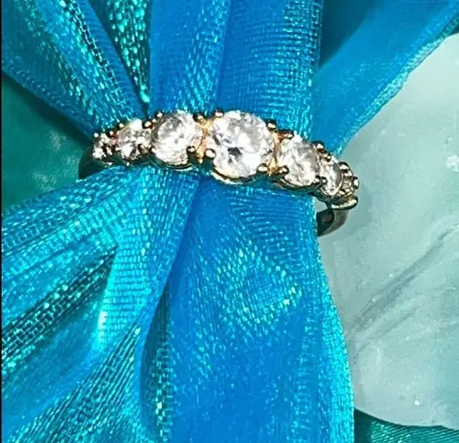 10K Yellow Gold CZ Ring