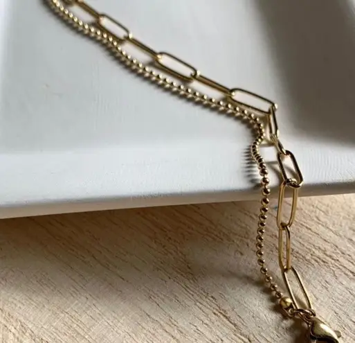 18K Gold layered paperclip bracelet