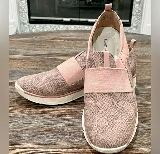 Baretraps Women’s  “Garner” Blush Faux-Snakeskin Slip-On Shoes - Sz 8M