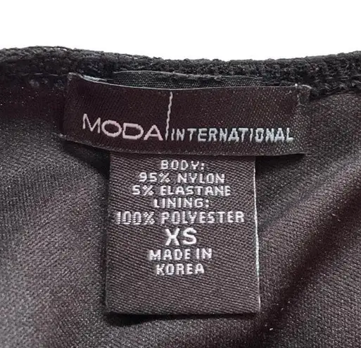 Moda International Women's Black Lace Dress, Size XS