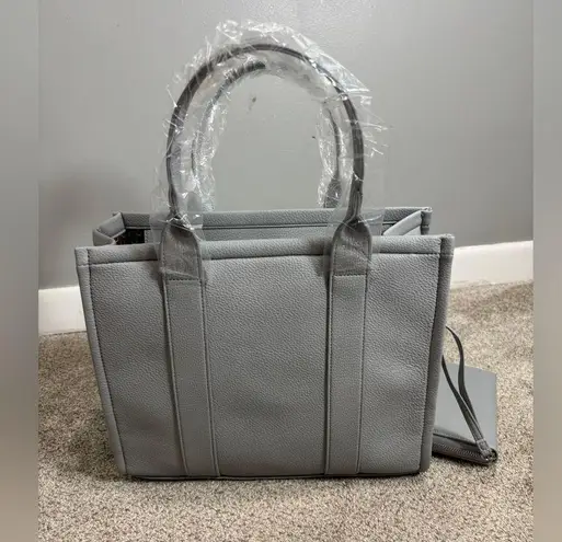 NWT Purple and Lilac Boutique Grey Tote Bag and Wallet 2 Piece Set Gray