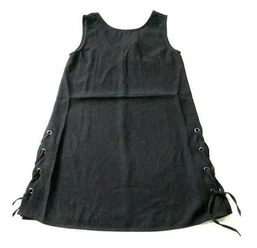 Cupcakes and Cashmere NWT Timberly in Black Lace-Up Side Shift Dress XS $115