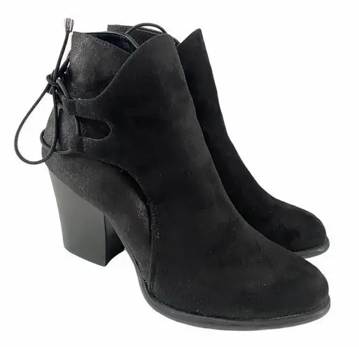 Dirty Laundry Black Wing It Lace Up Ankle Boots Booties Size 6.5