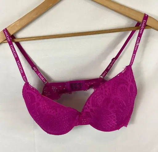 Bebe  Purple Lace Bra Size 36D