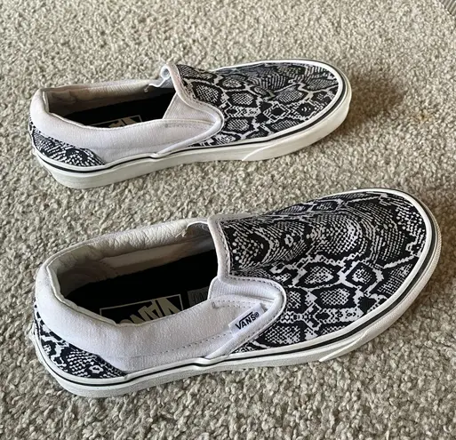 Vans Snakeskin Slip On Shoes