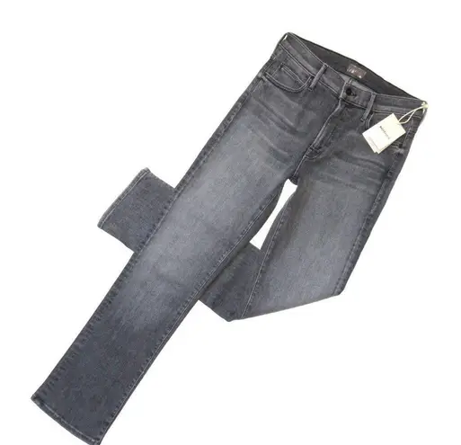 NWT Mother The Rascal Flood in Magic 8 Ball Stretch Straight Jeans 27 Gray