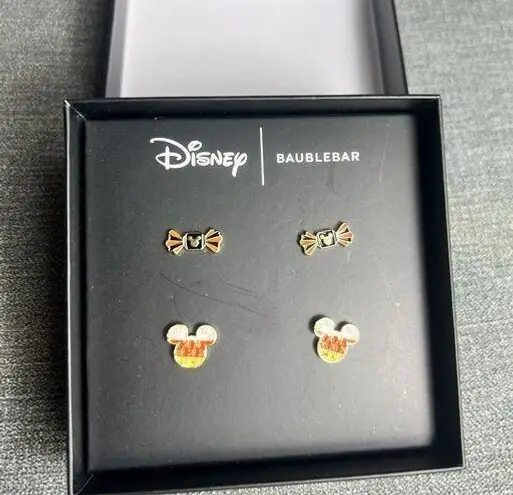 BaubleBar  x Disney Halloween Earrings Pair Candy Corn Mickey Mouse