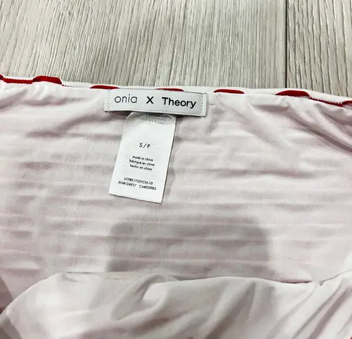 ONIA x Theory Lily Bikini Bottoms Red Coat/White