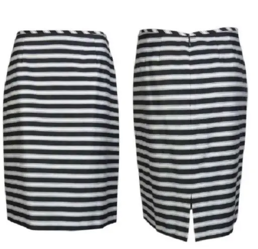 Tahari  ASL Black & white strip pencil skirt Skirt