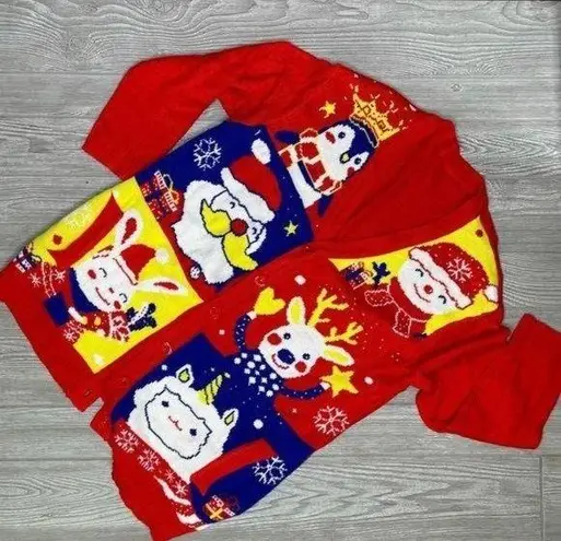 None Ugly Christmas sweater cardigan xxl with pockets santa , llama unicorn, bunny - Image 1