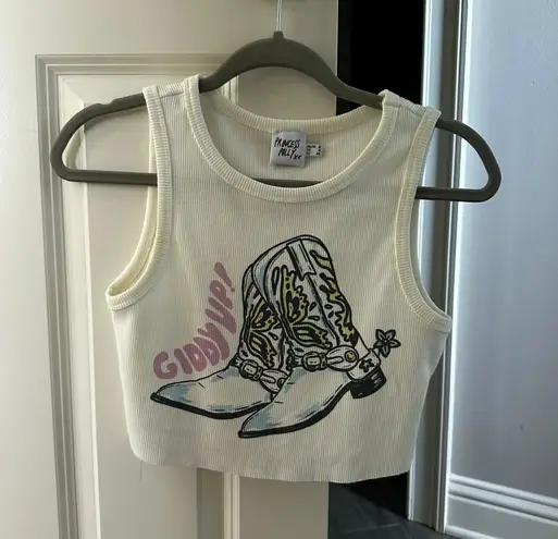 Princess Polly White Crop Top