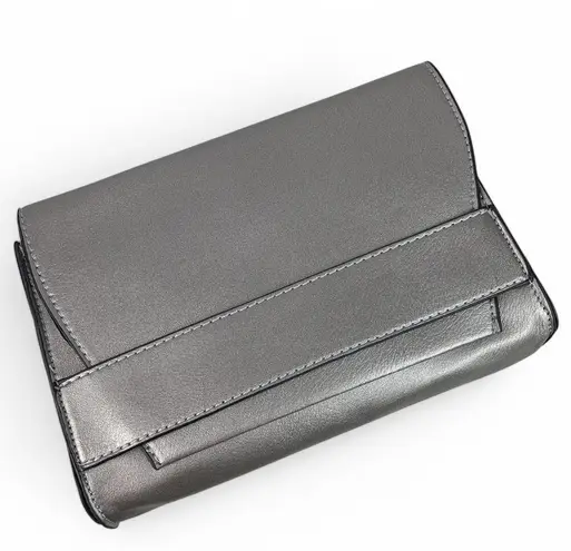 Summer & Rose Celine Purse Crossbody Steel Metallic Handbag Clutch