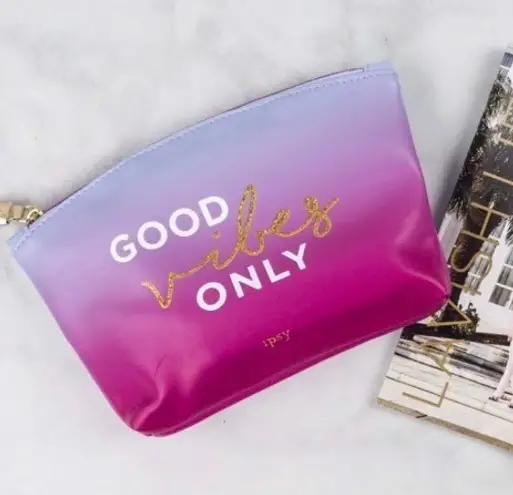 Ipsy Good Vibes Only Cosmetic Clutch Glam Bag