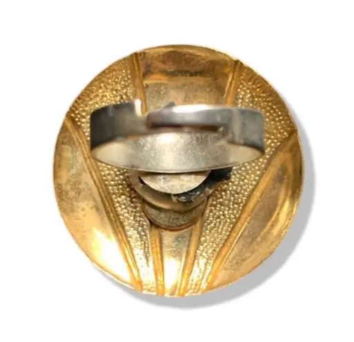 Handmade Vintage Pink & Gold Art Deco Ring Multiple