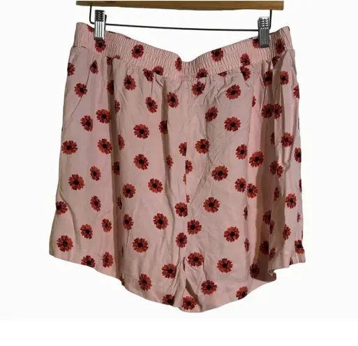 Abound  Easy Flow Shorts in Pink Daisy Dots NWT XL