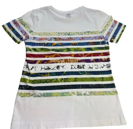 Rosie Assoulin Fall/Winter 2018 Designer Striped Multicolored Print Bedazzled S White