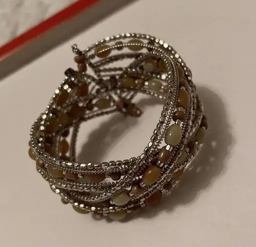 Women’s Chunky Stretchy Bracelet Cuff Beaded Multi Color