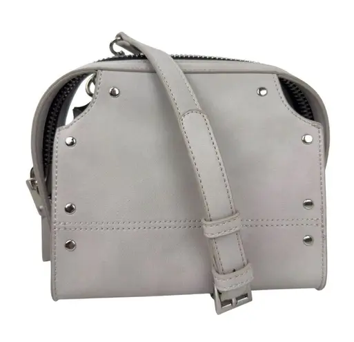 Dream Control Grey Small Crossbody/Handle Purse Studded Faux Leather Vegan Gray