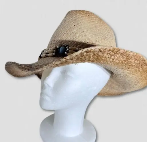 Handwoven Straw Cowboy Hat Western