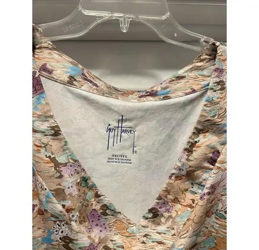Guy Harvey Performance Dress Women’s Size XXL Stretch Abstract Print Fish Beach