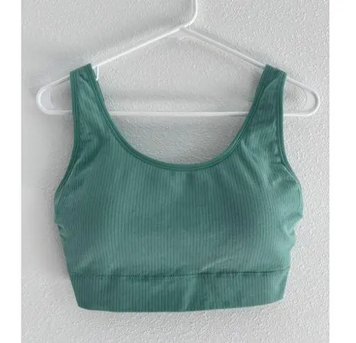 Auden Bra Womnes Size 2XL Green Adjustable Ribbed Lightly Lined Bralette Comfort