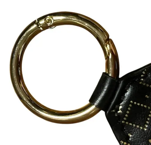 Yves Saint Laurent YSL Beauté Black & Gold Keychain Mirror with Ring