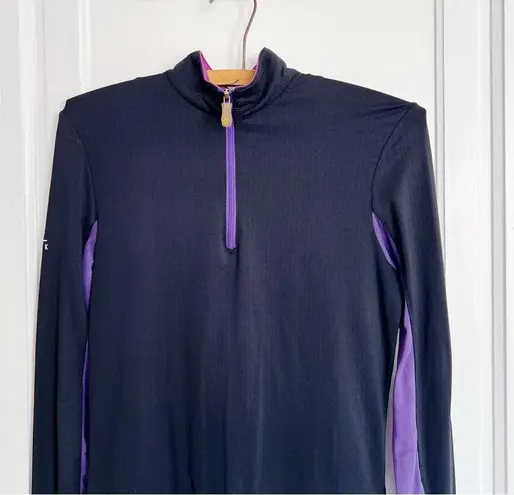 KASTEL Denmark • Charlotte 1/4 zip sun shirt black purple mesh horseback riding