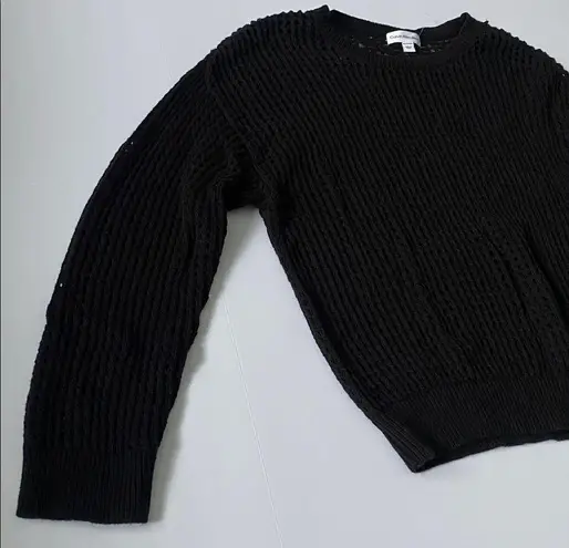 Calvin Klein Comfy and Classic Black Sweater Wax Coated Pullove Women’s PXL Size undefined