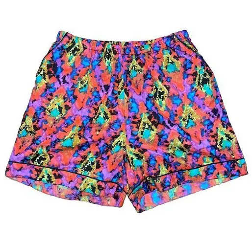 💙💖 NWT Connor & Blake Brielle Cotton Boho Ikat Shorts Red Size L