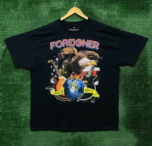 Foreigner Since 1977 4 Ever Rock Band Oversized T-Shirt Size 1X