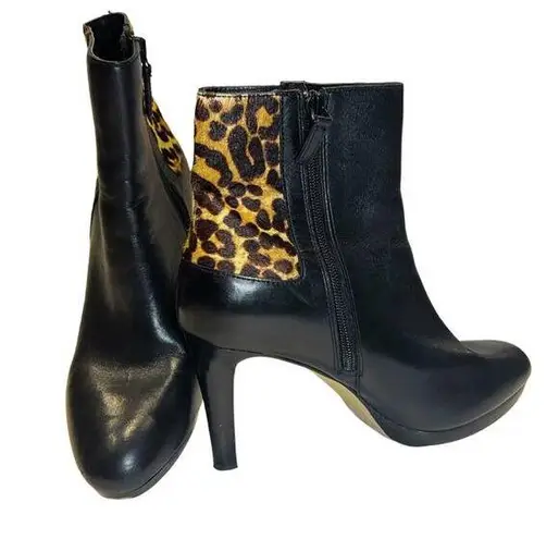Tahari Serena Women's Leopard Booties Size 8