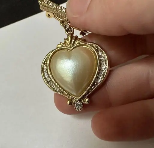 Lot Of 2 1928 (Brand Patterned) Rhinestone Gold Tone Brooch Pins