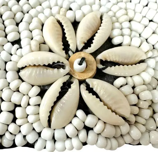 Vintage Bohemian Beachy Shell Bracelet Mermaid Summer Beaded Island Resort White